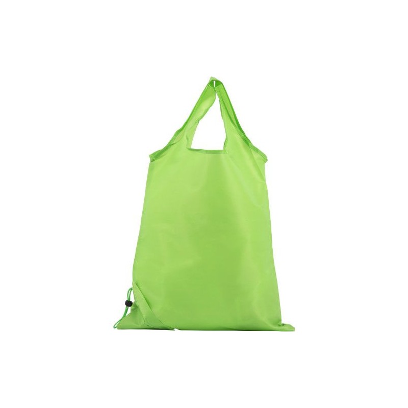 Sac pliable personnalisable de shopping Billie Matières : polyester Couleurs : noir marquage laser ultra précis