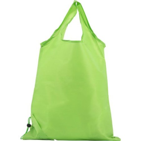 Sac pliable personnalisable de shopping Billie Matières : polyester Couleurs : noir marquage laser ultra précis