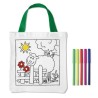 Sac à colorier en coton personnalisable - MATEUSZ Matières : coton Couleurs : blanc cadeau entreprise pas cher