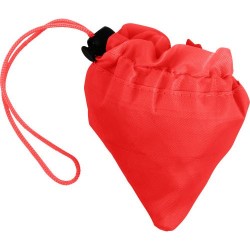 Sac pliable personnalisable de shopping Billie Matières : polyester Couleurs : rouge marquage laser ultra précis
