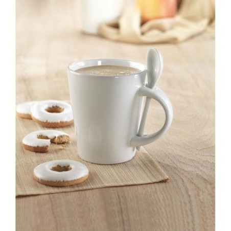 Mug Personnalisé de Sublimation Éco-responsable - SUBLIMKONIK Matières : grès Couleurs : blanc cadeau entreprise pas cher