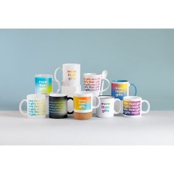 Mug Personnalisé de Sublimation Éco-responsable - SUBLIMKONIK Matières : grès Couleurs : blanc goodies publicitaire événementiel