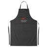 Tablier de cuisine ajustable personnalisé - FITTED KITAB Matières : coton Couleurs : noir objet promotionnel éco-responsable