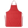 Tablier de cuisine ajustable personnalisé - FITTED KITAB Matières : coton Couleurs : rouge impression haute définition