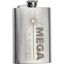Flasque personnalisée en acier inoxydable - Cadeaux d'entreprise Ingrid Matières : métal Couleurs : argenté goodies publicitaire