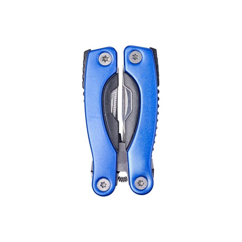 Pince multifonction personnalisée  Julie Matières : acier inoxydable Couleurs : bleu cobalt personnalisable avec votre logo