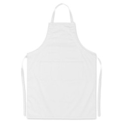 Tablier de cuisine ajustable personnalisé - FITTED KITAB Matières : coton Couleurs : blanc goodies publicitaire événementiel
