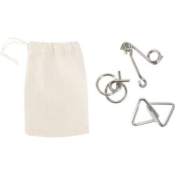 Set de 3 jeux de réflexion personnalisés en métal Nilo Matières : coton Couleurs : kaki