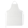 Tablier de cuisine ajustable personnalisé - FITTED KITAB Matières : coton Couleurs : blanc livraison express 24h 48h