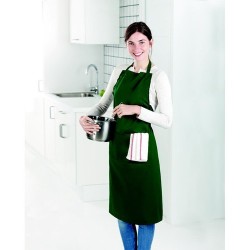 Tablier de cuisine ajustable personnalisé - FITTED KITAB Matières : coton Couleurs : vert cadeau collaborateur premium