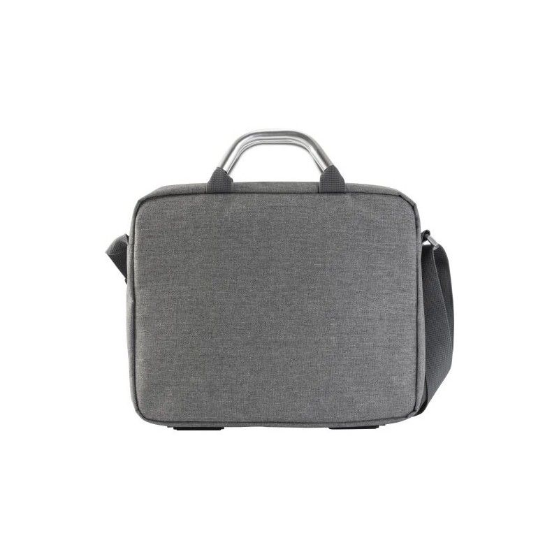 Sacoche personnalisée en polycanvas pour ordinateur - Anya Matières : polyester Couleurs : gris personnalisable avec votre logo