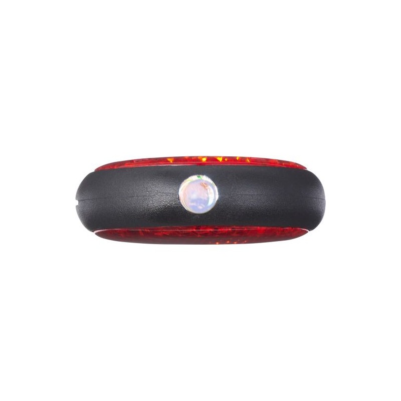 Réflecteur LED Personnalisé et Sécurisé avec Mousqueton - Zuri Matières : polypropylène (PP) Couleurs : rouge personnalisable av