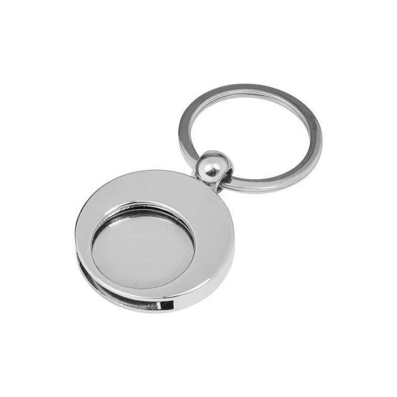 Porte-clés Métal Personnalisé avec Jeton pour Entreprises Christie Matières : alliage Couleurs : argenté impression haute défini