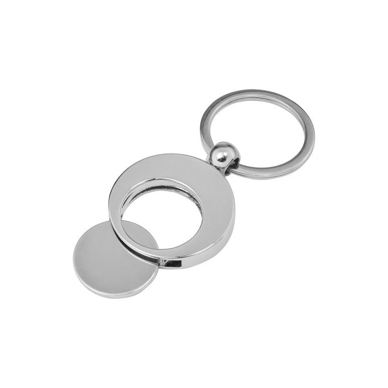 Porte-clés Métal Personnalisé avec Jeton pour Entreprises Christie Matières : alliage Couleurs : argenté marquage laser ultra pr