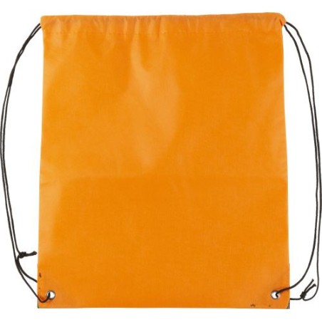 Sac à dos publicitaire en non-tissé - Nathalie Matières : non tissé Couleurs : vert citron objet promo petit budget