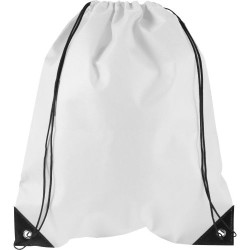 Sac à dos publicitaire en non-tissé - Nathalie Matières : non tissé Couleurs : blanc goodies publicitaire événementiel