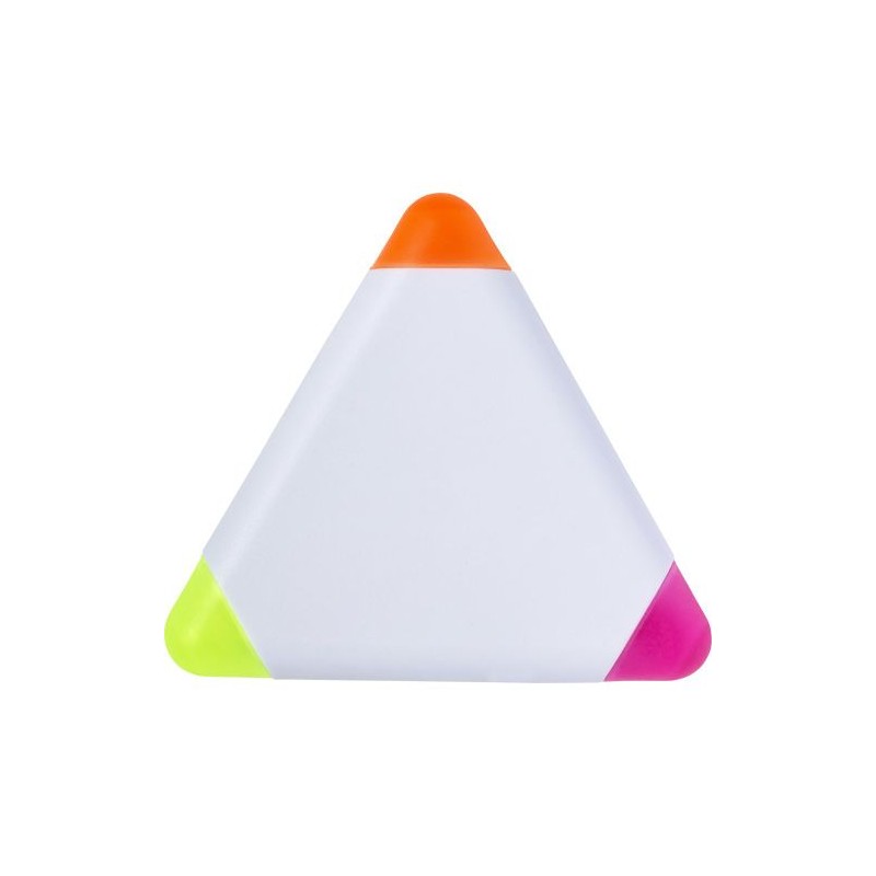 Surligneur Triangulaire Personnalisé Mica Matières : plastique Couleurs : blanc personnalisable avec votre logo