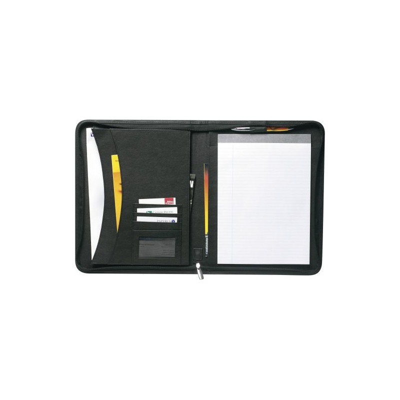 Conférencier A4 zippé en cuir reconstitué Josie