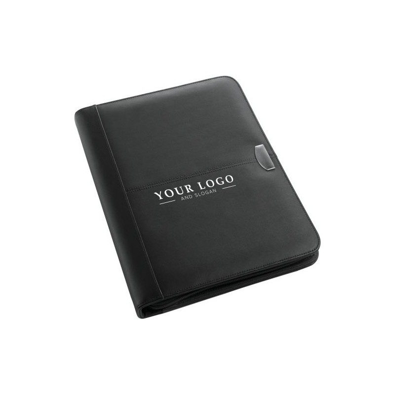 Conférencier A4 zippé en cuir reconstitué Josie