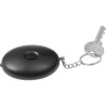 Porte-clés anti-agression personnalisé avec alarme LED Harold Matières : plastique Couleurs : noir personnalisation rapide en Fr