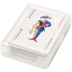 Jeu de 54 cartes personnalisées pour entreprises - Victoria Matières : papier Couleurs : rouge goodies publicitaire événementiel