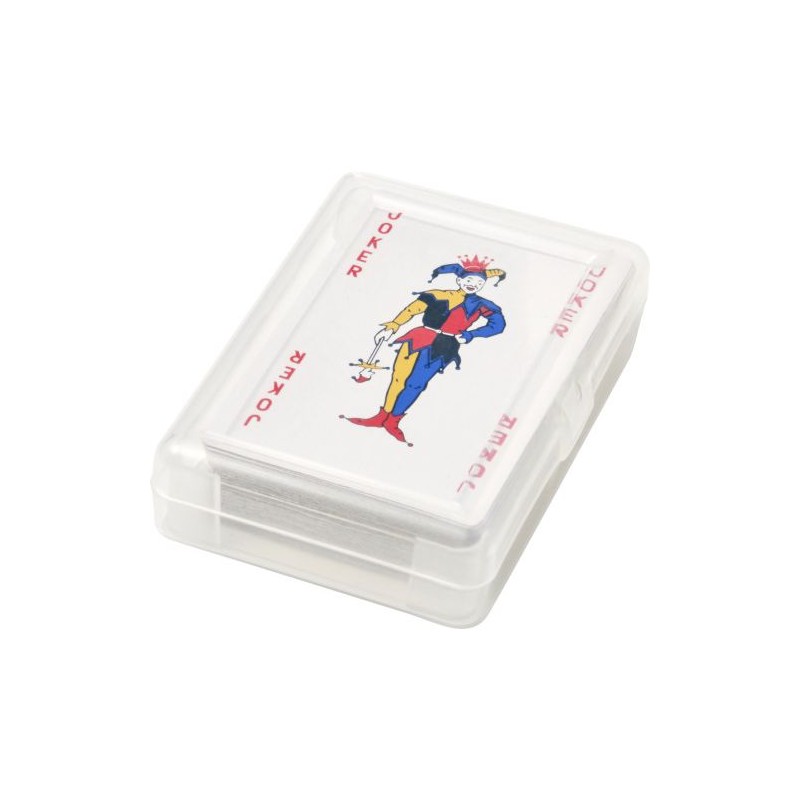 Jeu de 54 cartes personnalisées pour entreprises - Victoria Matières : papier Couleurs : rouge goodies publicitaire événementiel
