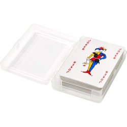 Jeu de 54 cartes personnalisées pour entreprises - Victoria Matières : papier Couleurs : rouge impression haute définition
