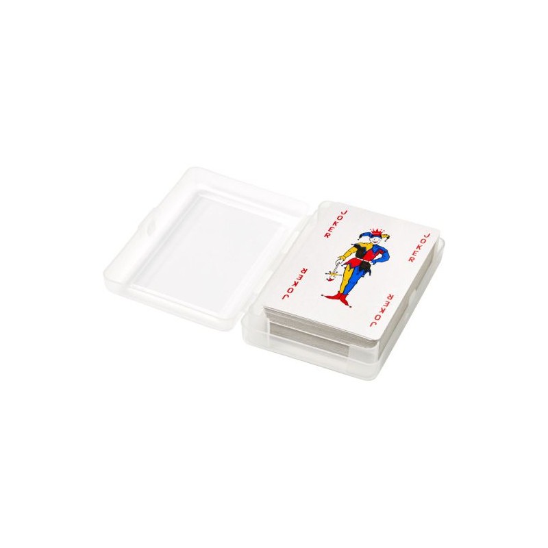 Jeu de 54 cartes personnalisées pour entreprises - Victoria Matières : papier Couleurs : rouge impression haute définition