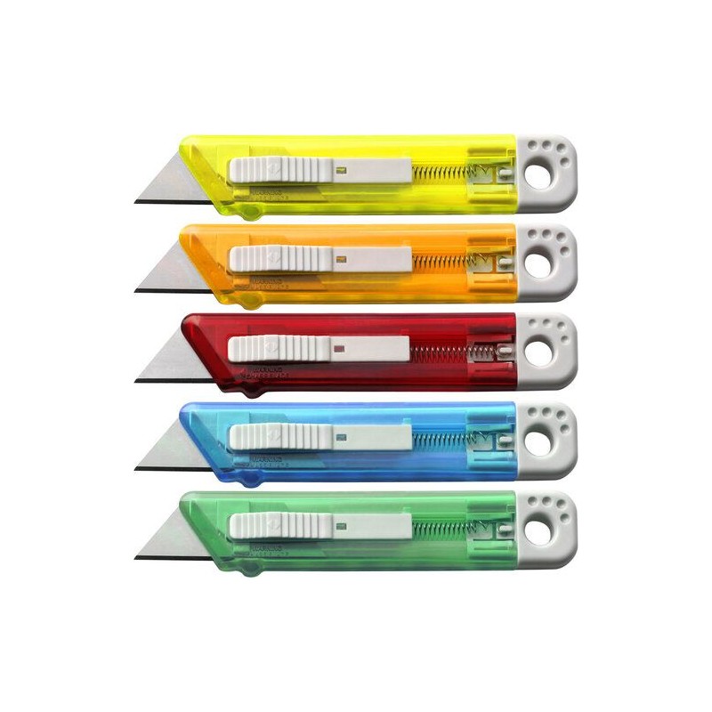 Cutter translucide en plastique élégant et précis - Griffin Matières : métal Couleurs : bleu clair goodies personnalisé en stock