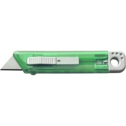 Cutter translucide en plastique élégant et précis - Griffin Matières : métal Couleurs : vert clair objet publicitaire robuste