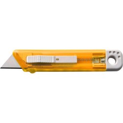 Cutter translucide en plastique élégant et précis - Griffin Matières : métal Couleurs : orange accessoire événementiel unique
