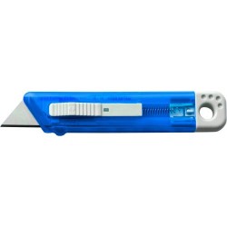 Cutter translucide en plastique élégant et précis - Griffin Matières : métal Couleurs : bleu cadeau collaborateur premium