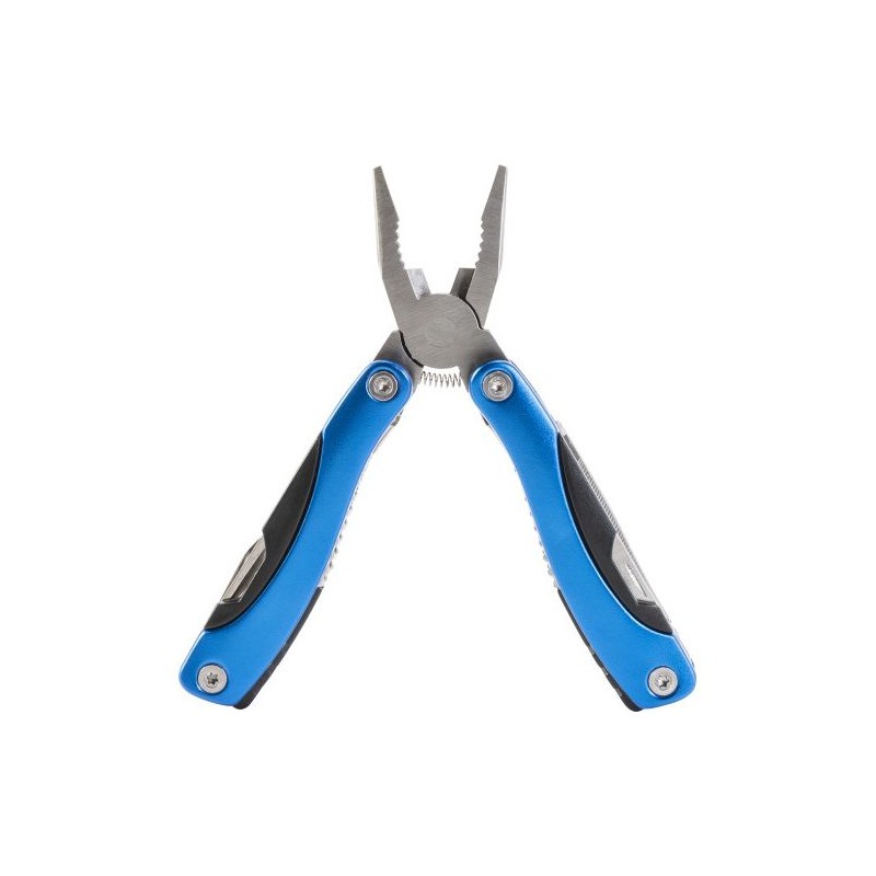 Pince multifonction personnalisée de qualité - Céline Matières : acier inoxydable Couleurs : bleu cobalt