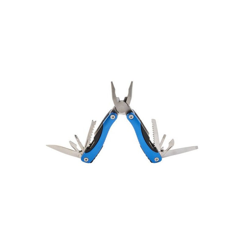 Pince multifonction personnalisée de qualité - Céline Matières : acier inoxydable Couleurs : bleu cobalt marquage laser ultra pr
