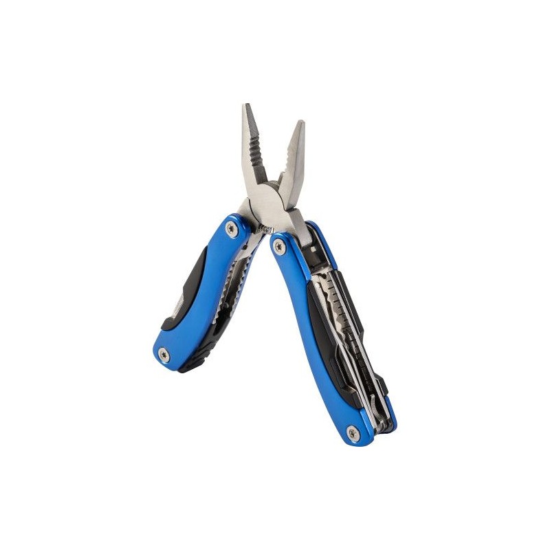 Pince multifonction personnalisée de qualité - Céline Matières : acier inoxydable Couleurs : bleu cobalt objet promotionnel éco-