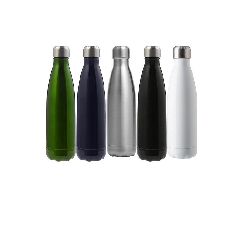 Gourde en acier inoxydable simple paroi de 650 ml personnalisée Sumatra Matières : acier inoxydable Couleurs : bleu accessoire é