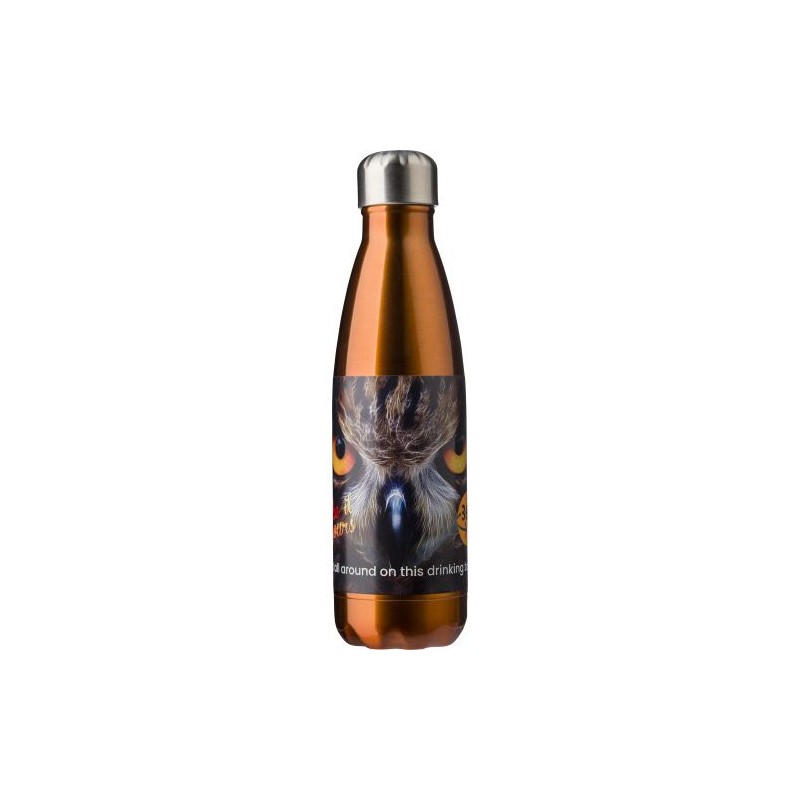 Gourde en acier inoxydable simple paroi de 650 ml personnalisée Sumatra Matières : acier inoxydable Couleurs : bleu objet promo 