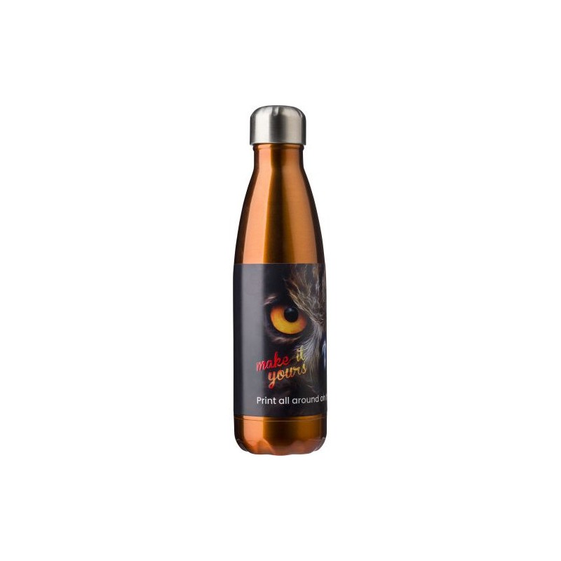 Gourde en acier inoxydable simple paroi de 650 ml personnalisée Sumatra Matières : acier inoxydable Couleurs : bleu impression h