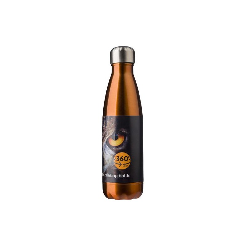 Gourde en acier inoxydable simple paroi de 650 ml personnalisée Sumatra Matières : acier inoxydable Couleurs : bleu marquage cou