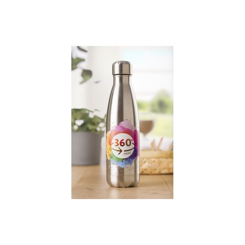Gourde en acier inoxydable simple paroi de 650 ml personnalisée Sumatra Matières : acier inoxydable Couleurs : bleu accessoire é
