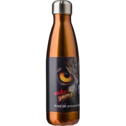 Gourde en acier inoxydable simple paroi de 650 ml personnalisée Sumatra personnalisation rapide en France