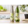Gourde en acier inoxydable simple paroi de 650 ml personnalisée Sumatra objet promotionnel éco-responsable