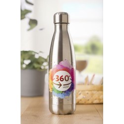 Gourde en acier inoxydable simple paroi de 650 ml personnalisée Sumatra Matières : acier inoxydable Couleurs : orange impression
