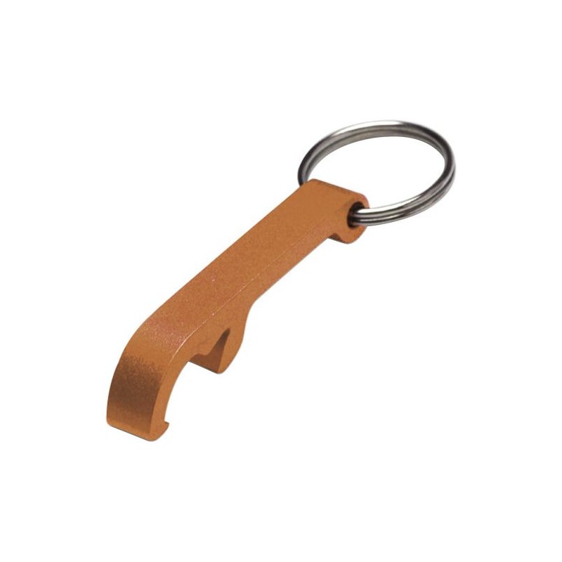 Porte-clés décapsuleur utile et personnalisé Felix Matières : métal Couleurs : argenté cadeau affaires élégant