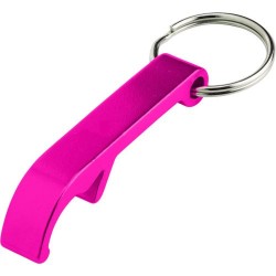 Porte-clés décapsuleur utile et personnalisé Felix Matières : métal Couleurs : rose livraison express 24h 48h