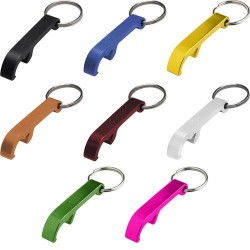 Porte-clés décapsuleur utile et personnalisé Felix Matières : métal Couleurs : rouge cadeau entreprise pas cher