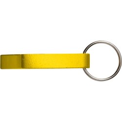 Porte-clés décapsuleur utile et personnalisé Felix Matières : métal Couleurs : jaune goodies publicitaire événementiel