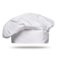 Toque de chef personnalisée en coton 130g/m2 - CHEF Matières : coton Couleurs : blanc