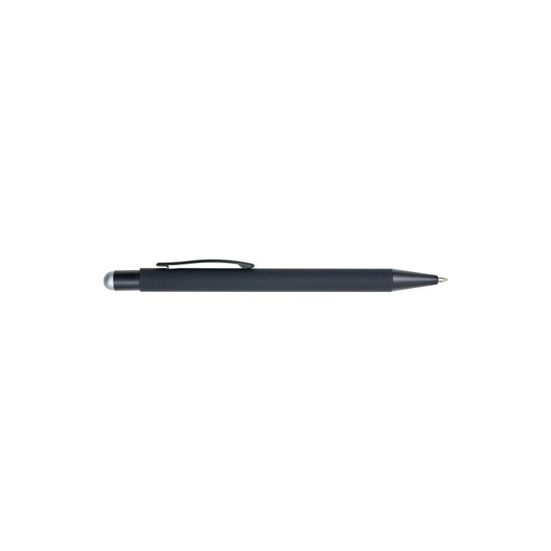 Stylo bille personnalisable à toucher gomme Formentera Matières : caoutchouc Couleurs : orange cadeau affaires élégant
