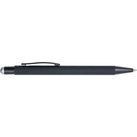 Stylo bille personnalisable à toucher gomme Formentera Matières : caoutchouc Couleurs : orange cadeau affaires élégant